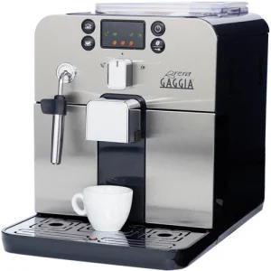 Автоматическая кофемашина Gaggia Brera Black — вид слева